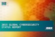 2015 GLOBAL CYBERSECURITY STATUS REPORT. 2015 Global Cybersecurity Status Report Companies and government organizations worldwide are focusing on cybersecurity