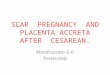 SCAR PREGNANCY AND PLACENTA ACCRETA AFTER CESAREAN. Mandruzzato G.P. Trieste,italy