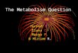 The Metabolism Question Hannah E. Elana E. Margo P. & Miriam R