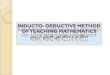 Inducto- Deductive Method = Inductive Method + Deductive Method