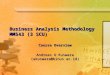 Business Analysis Methodology MM543 (3 SCU) Course Overview Andreas U Kuswara (akuswara@binus.ac.id)
