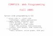COMP519: Web Programming Fall 2005 Server-side programming & CGI  server-side vs. client-side  advantages, common applications  Common Gateway Interface