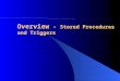 Overview - Stored Procedures and Triggers. McGraw-Hill/Irwin © 2004 The McGraw-Hill Companies, Inc. All rights reserved. Outline Database programming