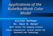 Applications of the Kubelka-Munk Color Model Kristen Hoffman  Dr. Edul N. Dalal   RIT Center for Imaging Science  Xerox Corporation, Wilson Center