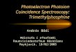 Photoelectron Photoion Coincidence Spectroscopy: Trimethylphosphine András Bődi Málstofa í efnafræði Raunvísindastofnun Háskólans Reykjavík, 18/02/2005