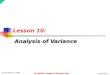 Ka-fu Wong © 2004 ECON1003: Analysis of Economic Data Lesson10-1 Lesson 10: Analysis of Variance