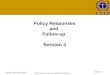 Training Resource Manual on Integrated Assessment Session 4 - 1 UNEP-UNCTAD CBTF Policy Responses and Follow-up Session 4