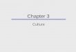 Chapter 3 Culture. Chapter Outline  The Concept of Culture  Components of Culture  The Symbolic Nature of Culture  Culture and Adaptation  Subcultures
