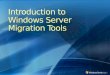 Windows Server 2008 R2 Migration Tools Migration Guidelines Windows Server Migration Migrating Server Roles ADDS DNS DHCP Print File