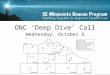 ONC ‘Deep Dive’ Call Wednesday, October 6. AGENDA Introductions3 min Leadership/StewardshipDr. Chute3 min Infrastructure/Meaningful UseCalvin Beebe10