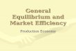 General Equilibrium and Market Efficiency Production Economy