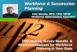 Company LOGO Workforce & Succession Planning Plan Basics, Survey Results & Recommendations for Workforce Planning in Your State Kate Murphy, MPA, CPM,