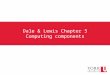 Dale & Lewis Chapter 5 Computing components. Let’s design a computer Generic CPU with registers −Program counter (PC) – 5 bits (size of addresses) −Instruction