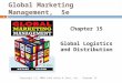 Global Marketing Management, 5e Chapter 15Copyright (c) 2009 John Wiley & Sons, Inc. 1 Chapter 15 Global Logistics and Distribution