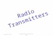 Radio Transmitters T Srinivasa Rao1Communication Systems (EC-326)
