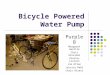 Bicycle Powered Water Pump Purple B Margaret Gentile Chris Grossman Charles Louison Jim Otten Jessica Rabl Chris Rivest