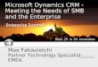 Microsoft Dynamics CRM - Meeting the Needs of SMB and the Enterprise Max Fatouretchi Partner Technology Specialist EMEA