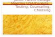 Junior Parent College Meeting USA/Canada: Testing, Counseling, Choosing