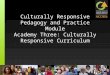 Culturally Responsive Pedagogy and Practice Module Academy Three: Culturally Responsive Curriculum