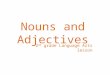 Nouns and Adjectives 2 nd grade Language Arts lesson
