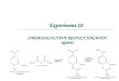 Experiment 20 CHEMOSELECTIVE REDUCTION WITH NaBH 4