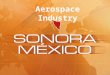 Aerospace Industry. Background First aerospace activity in Sonora started 24 years ago, manufacturing cables and harnesses for companies like Boeing: