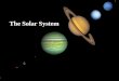 The Solar System. What’s in Our Solar System? Our Solar System consists of a central star (the Sun), the nine planets orbiting the sun, moons, asteroids,