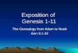 Exposition of Genesis 1-11 The Genealogy from Adam to Noah Gen 5:1-32