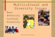 Multicultural & diversity issues 1 Multicultural and Diversity Issues Race Ethnicity Cultural Diversity