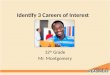 Identify 3 Careers of Interest 12 th Grade Mr. Montgomery