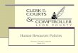 Human Resources Policies Bob Inzer, Clerk and Comptroller March 2014