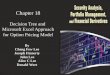 Chapter 18 Decision Tree and Microsoft Excel Approach for Option Pricing Model By Cheng Few Lee Joseph Finnerty John Lee Alice C Lee Donald Wort
