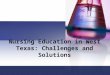 Nursing Education in West Texas: Challenges and Solutions