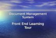 Document Management System Front End Learning Tour
