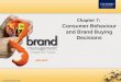 Chapter 7: Consumer Behaviour and Brand Buying Decisions