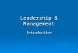 Leadership & Management Introduction. Paul David Hill Commander United States Navy CDR Paul Hill graduated from Eastern Washington University with a Bachelor