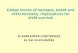 Global trends of neonatal, infant and child mortality: implications for child survival Dr KANUPRIYA CHATURVEDI Dr S.K CHATURVEDI