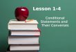 Lesson 1-4 Conditional Statements and Their Converses