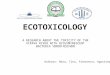 ECOTOXICOLOGY A RESEARCH ABOUT THE TOXICITY OF THE VIPAVA RIVER WITH BIOLUMINESCENT BACTERIA VIBRIO FISCHERI Authors: Nina, Tina, Francesco, Agostino