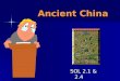 Ancient China SOL 2.1 & 2.4 Chelsea Jamal Jazmin