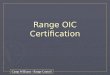 Camp Williams - Range Control Range OIC Certification