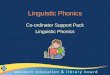 Linguistic Phonics Co-ordinator Support Pack Linguistic Phonics