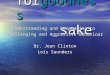 Forgoodness sake Understanding and Responding to Challenging and Aggressive Behaviour Dr. Jean Clinton Lois Saunders