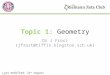 Topic 1: Geometry Dr J Frost (jfrost@tiffin.kingston.sch.uk) Last modified: 21 st August 2013