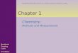 Chapter 1 Chemistry: Methods and Measurement Denniston Topping Caret 5 th Edition Copyright  The McGraw-Hill Companies, Inc. Permission required for reproduction