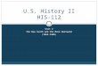 Unit 2 The New South and the Move Westward (1865-1900) U.S. History II HIS-112