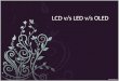 LCD v/s LED v/s OLED. Similarity Between LCD and LED The LCD television is a flat-panel television which utilizes a Liquid Crystal Display technology