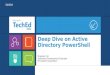 Deep Dive on Active Directory PowerShell Mudassir Ali Software Development Engineer Microsoft Corporation SIA404