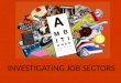 INVESTIGATING JOB SECTORS. At the ambitions 2013 careers event, you will be able to choose 5 different workshops from 29 different employment sectors…