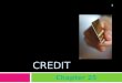 CREDIT Chapter 25 1. Credit Objectives:  Define credit and indicate three factors that affect the interest  Name different groups in our economy that